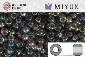 MIYUKI Round Rocailles Seed Beads (RR11-0249) 11/0 Small - Transparent Gray AB - 關閉視窗 >> 可點擊圖片