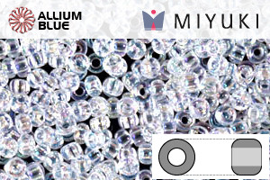 MIYUKI Round Rocailles Seed Beads (RR11-0250) 11/0 Small - Crystal AB - Click Image to Close