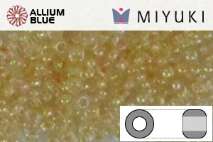 MIYUKI Round Seed Beads (RR11-0282) - Cream Lined Crystal AB - 關閉視窗 >> 可點擊圖片