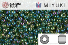 MIYUKI Round Rocailles Seed Beads (RR11-0288) 11/0 Small - Transparent Olive AB