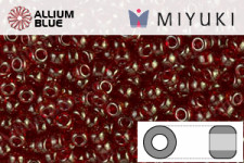 MIYUKI Round Rocailles Seed Beads (RR11-0309) 11/0 Small - Dark Red Gold Luster