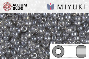 MIYUKI Round Rocailles Seed Beads (RR11-0368) 11/0 Small - Gray Enamel - Click Image to Close