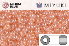 MIYUKI Round Rocailles Seed Beads (RR11-0369) 11/0 Small - Light Peach Luster