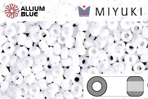 MIYUKI Round Seed Beads (RR11-0402) - Opaque White