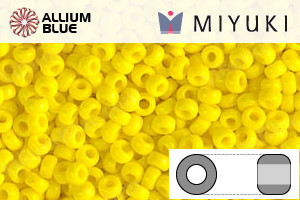 MIYUKI Round Seed Beads (RR11-0404) - Opaque Yellow - 关闭视窗 >> 可点击图片