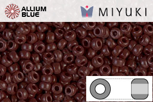 MIYUKI Round Seed Beads (RR11-0409) - Opaque Chocolate