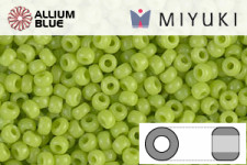 MIYUKI Round Rocailles Seed Beads (RR11-0416) 11/0 Small - Opaque Chartreuse