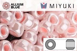 MIYUKI Round Rocailles Seed Beads (RR11-0427) 11/0 Small - Light Pink Opaque Luster - Click Image to Close