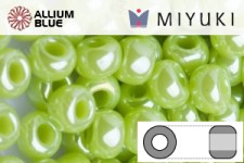 MIYUKI Round Rocailles Seed Beads (RR11-0439) 11/0 Small - Opaque Chartreuse Luster