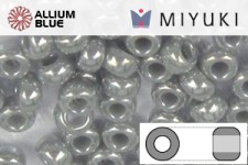 MIYUKI Round Rocailles Seed Beads (RR11-0443) 11/0 Small - Opaque Ghost Gray Luster