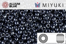 MIYUKI Round Rocailles Seed Beads (RR11-0451) 11/0 Small - Metallic Gunmetal