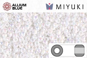 MIYUKI Round Rocailles Seed Beads (RR11-0471) 11/0 Small - White Pearl AB - 關閉視窗 >> 可點擊圖片