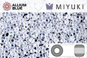 MIYUKI Round Rocailles Seed Beads (RR11-0511) 11/0 Small - Crystal Ceylon - Haga Click en la Imagen para Cerrar