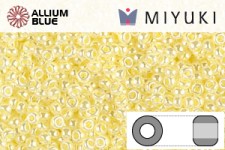 MIYUKI Round Rocailles Seed Beads (RR11-0514) 11/0 Small - Light Lemon Ice Ceylon