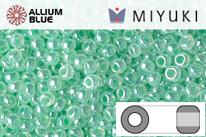 MIYUKI Round Rocailles Seed Beads (RR11-0520) 11/0 Small - Mint Green Ceylon - Click Image to Close