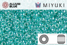 MIYUKI Round Rocailles Seed Beads (RR11-0536) 11/0 Small - Aqua Green Ceylon