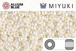 MIYUKI Round Rocailles Seed Beads (RR11-0591) 11/0 Small - Ivory Pearl Ceylon - Haga Click en la Imagen para Cerrar