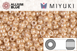 MIYUKI Round Seed Beads (RR11-0593) - Light Caramel Ceylon - 关闭视窗 >> 可点击图片