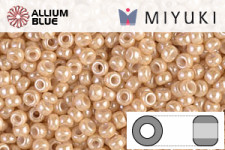 MIYUKI Round Rocailles Seed Beads (RR11-0593) 11/0 Small - Light Caramel Ceylon
