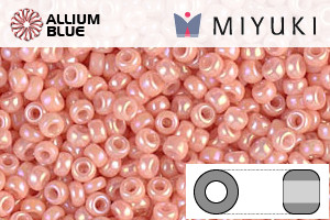 MIYUKI Round Rocailles Seed Beads (RR11-0596) 11/0 Small - Opaque Tea Rose Luster - 关闭视窗 >> 可点击图片