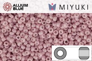 MIYUKI Round Rocailles Seed Beads (RR11-0599) 11/0 Small - Opaque Antique Rose Luster - Click Image to Close
