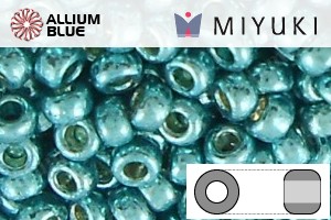MIYUKI Round Rocailles Seed Beads (RR11-1075) 11/0 Small - Galvanized Dark Aqua - Haga Click en la Imagen para Cerrar