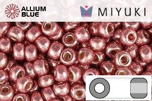 MIYUKI Round Rocailles Seed Beads (RR11-1076) 11/0 Small - Galvanized Dark Coral - Haga Click en la Imagen para Cerrar