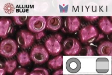 MIYUKI Round Rocailles Seed Beads (RR11-1083) 11/0 Small - Galvanized Magenta
