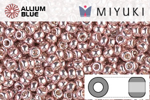 MIYUKI Round Rocailles Seed Beads (RR11-1086) 11/0 Small - Galvanized Light Rose - Haga Click en la Imagen para Cerrar