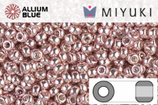 MIYUKI Round Seed Beads (RR11-1086) - Galvanized Light Rose