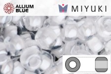 MIYUKI Round Rocailles Seed Beads (RR11-1104) 11/0 Small - Clear white Inside Color Lined