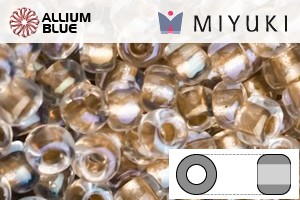 MIYUKI Round Rocailles Seed Beads (RR11-1133) 11/0 Small - Inside Color Lined Bronze - Click Image to Close