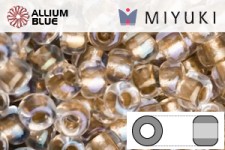 MIYUKI Round Rocailles Seed Beads (RR11-1133) 11/0 Small - Inside Color Lined Bronze