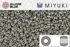 MIYUKI Round Rocailles Seed Beads (RR11-1866) 11/0 Small - Opaque Gray Luster - Haga Click en la Imagen para Cerrar
