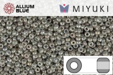 MIYUKI Round Rocailles Seed Beads (RR11-1866) 11/0 Small - Opaque Gray Luster