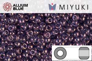 MIYUKI Round Rocailles Seed Beads (RR11-1884) 11/0 Small - Violet Gold Luster - Haga Click en la Imagen para Cerrar