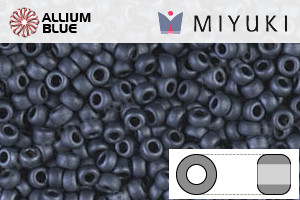 MIYUKI Round Rocailles Seed Beads (RR11-2001) 11/0 Small - Matte Gunmetal - Haga Click en la Imagen para Cerrar