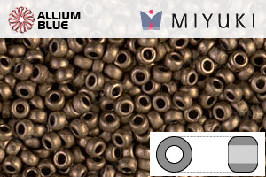 MIYUKI Round Rocailles Seed Beads (RR11-2006) 11/0 Small - Matte Metallic Dark Bronze - Click Image to Close