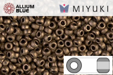 MIYUKI Round Rocailles Seed Beads (RR11-2006) 11/0 Small - Matte Metallic Dark Bronze