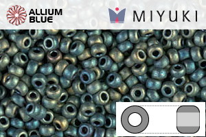 MIYUKI Round Seed Beads (RR11-2008) - Matte Metallic Patina Iris - 關閉視窗 >> 可點擊圖片