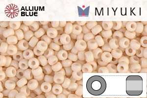 MIYUKI Round Rocailles Seed Beads (RR11-2022) 11/0 Small - Matte Opaque Antique Beige - Haga Click en la Imagen para Cerrar