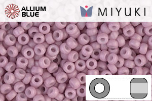 MIYUKI Round Rocailles Seed Beads (RR11-2024) 11/0 Small - Matte Opaque Dusty Orchid - Click Image to Close