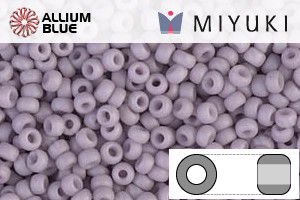 MIYUKI Round Rocailles Seed Beads (RR11-2025) 11/0 Small - Matte Opaque Light Mauve - Click Image to Close