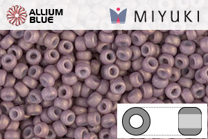 MIYUKI Round Rocailles Seed Beads (RR11-2034) 11/0 Small - Matte Opaque Dusty Mauve Luster - Haga Click en la Imagen para Cerrar