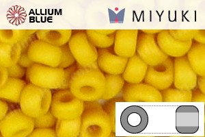 MIYUKI Round Rocailles Seed Beads (RR11-2311) 11/0 Small - Opaque Matte Dandalion - Click Image to Close