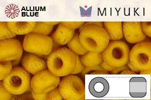 MIYUKI Round Rocailles Seed Beads (RR11-2312) 11/0 Small - Opaque Matte Honey Mustard - Click Image to Close