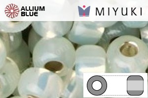 MIYUKI Round Rocailles Seed Beads (RR11-2353) 11/0 Small - Silverlined Pale Lime Opal - Haga Click en la Imagen para Cerrar