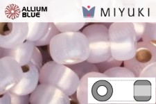 MIYUKI Round Rocailles Seed Beads (RR11-2357) 11/0 Small - Silverlined Pale Rose Opal
