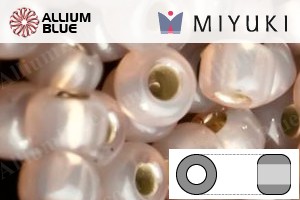 MIYUKI Round Rocailles Seed Beads (RR11-2359) 11/0 Small - Silverlined Shell Opal - Haga Click en la Imagen para Cerrar