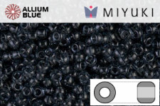 MIYUKI Round Rocailles Seed Beads (RR11-2411) 11/0 Small - Transparent Montana Blue